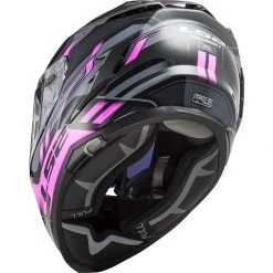 Integralhelm Motorrad In HPFC Touring Ls2 FF327 CHALLENGER Spin Schwarz Titan Pink Fluo -Ls2 Elegant Boutique integralhelm motorrad in hpfc touring ls2 ff327 challenger spin schwarz titan pink fluo 135386