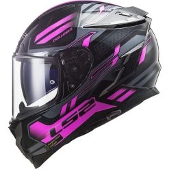 Integralhelm Motorrad In HPFC Touring Ls2 FF327 CHALLENGER Spin Schwarz Titan Pink Fluo -Ls2 Elegant Boutique integralhelm motorrad in hpfc touring ls2 ff327 challenger spin schwarz titan pink fluo 135387