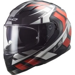 Integralhelm Motorrad Ls2 FF320 STREAM EVO Loop Schwarz Rot