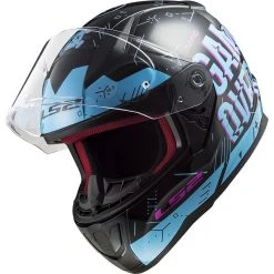 Integralhelm Motorrad Ls2 FF353 RAPID Player Schwarz Himmelblau -Ls2 Elegant Boutique integralhelm motorrad ls2 ff353 rapid player schwarz himmelblau 135487