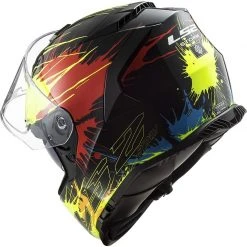 Integralhelm Motorrad Ls2 FF800 STORM Drop Schwarz Gelb Rot -Ls2 Elegant Boutique integralhelm motorrad ls2 ff800 storm drop schwarz gelb rot 135433