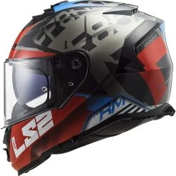 Integralhelm Motorrad Ls2 FF800 STORM Sprinter Schwarz Rot Titan -Ls2 Elegant Boutique integralhelm motorrad ls2 ff800 storm sprinter schwarz rot titan 135457