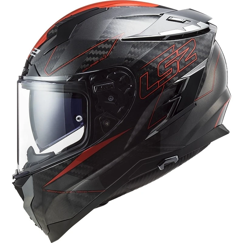 Integrierter Motorradhelm Aus Carbon Ls2 FF327 CHALLENGER C Falte Rot 5 Integrierter Motorradhelm Aus Carbon Ls2 FF327 CHALLENGER C Falte Rot – Bild 3