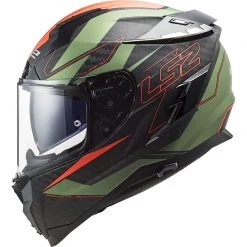 Integrierter Motorradhelm Aus Carbon Ls2 FF327 HERAUSFORDERER C Falten Mattgrün Orange -Ls2 Elegant Boutique integrierter motorradhelm aus carbon ls2 ff327 herausforderer c falten mattgruen orange 128334
