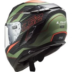 Integrierter Motorradhelm Aus Carbon Ls2 FF327 HERAUSFORDERER C Falten Mattgrün Orange -Ls2 Elegant Boutique integrierter motorradhelm aus carbon ls2 ff327 herausforderer c falten mattgruen orange 128335
