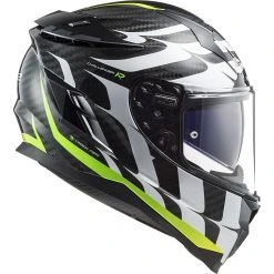 Integrierter Motorradhelm Aus Carbon Ls2 FF327 HERAUSFORDERER C Flammen Weiß Gelb Fluo -Ls2 Elegant Boutique integrierter motorradhelm aus carbon ls2 ff327 herausforderer c flammen weiss gelb fluo 128350