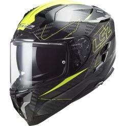 Integrierter Motorradhelm Aus Carbon Ls2 FF327 HERAUSFORDERER C Fold Yellow Fluo