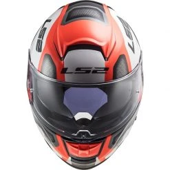 Integrierter Motorradhelm Aus Ls2-Faser FF397 VECTOR Evo Automat Weiß Orange Fluo -Ls2 Elegant Boutique integrierter motorradhelm aus ls2 faser ff397 vector evo automat weiss orange fluo 107147
