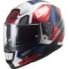 Integrierter Motorradhelm Aus Ls2-Faser FF397 VECTOR Evo Automat Weiß Rot -Ls2 Elegant Boutique integrierter motorradhelm aus ls2 faser ff397 vector evo automat weiss rot 107136