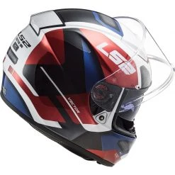 Integrierter Motorradhelm Aus Ls2-Faser FF397 VECTOR Evo Automat Weiß Rot -Ls2 Elegant Boutique integrierter motorradhelm aus ls2 faser ff397 vector evo automat weiss rot 107138