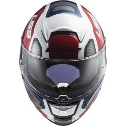 Integrierter Motorradhelm Aus Ls2-Faser FF397 VECTOR Evo Automat Weiß Rot -Ls2 Elegant Boutique integrierter motorradhelm aus ls2 faser ff397 vector evo automat weiss rot 107143