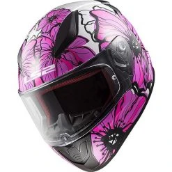 Integrierter Motorradhelm LS2 FF353 RAPID Poppies Pink -Ls2 Elegant Boutique integrierter motorradhelm ls2 ff353 rapid poppies pink 66834