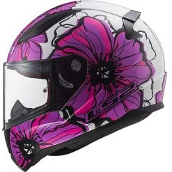 Integrierter Motorradhelm LS2 FF353 RAPID Poppies Pink -Ls2 Elegant Boutique integrierter motorradhelm ls2 ff353 rapid poppies pink 66836