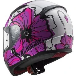 Integrierter Motorradhelm LS2 FF353 RAPID Poppies Pink -Ls2 Elegant Boutique integrierter motorradhelm ls2 ff353 rapid poppies pink 66837