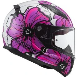 Integrierter Motorradhelm LS2 FF353 RAPID Poppies Pink -Ls2 Elegant Boutique integrierter motorradhelm ls2 ff353 rapid poppies pink 66839