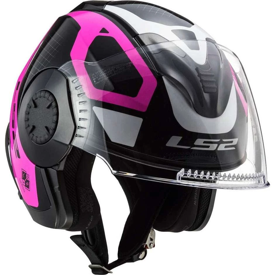Jet Helm Doppelvisier Motorrad Ls2 OF570 VERSO Marker Matt Schwarz Lila 8 Jet Helm Doppelvisier Motorrad Ls2 OF570 VERSO Marker Matt Schwarz Lila – Bild 6