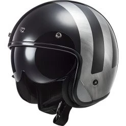 Jet Ls2 Custom Motorradhelm OF601 BOB Lines Black Jeans