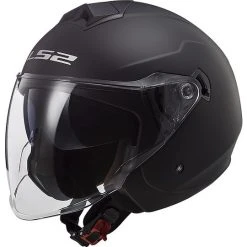 Jet Moto Helm Ls2 Doppelvisier Ls2 OF573 TWISTER 2 Solid Matt Black