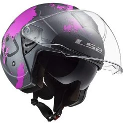 Jet Moto Helm Ls2 Doppelvisier Ls2 OF573 TWISTER 2 Xover Titanium Matt Pink -Ls2 Elegant Boutique jet moto helm ls2 doppelvisier ls2 of573 twister 2 xover titanium matt pink 85911