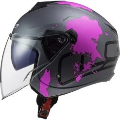 Jet Moto Helm Ls2 Doppelvisier Ls2 OF573 TWISTER 2 Xover Titanium Matt Pink -Ls2 Elegant Boutique jet moto helm ls2 doppelvisier ls2 of573 twister 2 xover titanium matt pink 85912