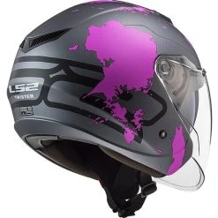 Jet Moto Helm Ls2 Doppelvisier Ls2 OF573 TWISTER 2 Xover Titanium Matt Pink -Ls2 Elegant Boutique jet moto helm ls2 doppelvisier ls2 of573 twister 2 xover titanium matt pink 85913