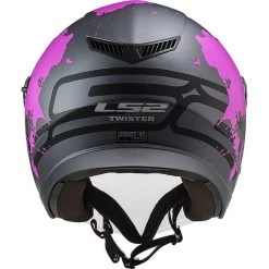 Jet Moto Helm Ls2 Doppelvisier Ls2 OF573 TWISTER 2 Xover Titanium Matt Pink -Ls2 Elegant Boutique jet moto helm ls2 doppelvisier ls2 of573 twister 2 xover titanium matt pink 85914