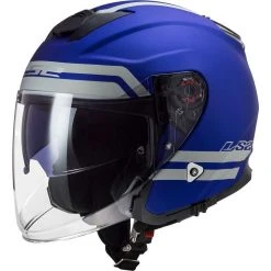 Jet Moto Helm Ls2 OF521 INFINITY Moto Hyper Blue Matt
