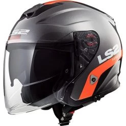 Jet Moto Helm LS2 OF521 SMART Infinity-Titan Orange