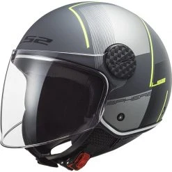 Jet Moto Helm Ls2 OF558 SPHERE LUX Firm Mattschwarzes Titan