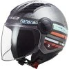 Jet Moto Helm Ls2 OF562 Luftstrom RONNIE Silber Matt Blau -Ls2 Elegant Boutique jet moto helm ls2 of562 luftstrom ronnie silber matt blau 106802