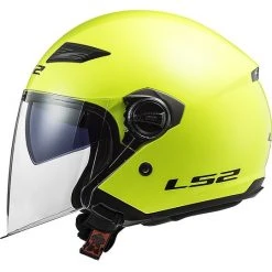 Jet Moto Helm LS2 OF569 Spur Fest Gelb Fluoreszierend -Ls2 Elegant Boutique jet moto helm ls2 of569 spur fest gelb fluoreszierend 86009