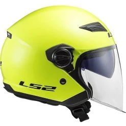 Jet Moto Helm LS2 OF569 Spur Fest Gelb Fluoreszierend -Ls2 Elegant Boutique jet moto helm ls2 of569 spur fest gelb fluoreszierend 86013