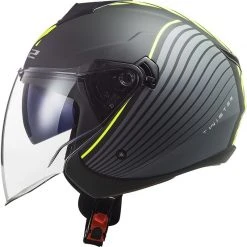 Jet Moto Helm Ls2 OF573 TWISTER 2 Luna Schwarz Matt Titanium -Ls2 Elegant Boutique jet moto helm ls2 of573 twister 2 luna schwarz matt titanium 135579