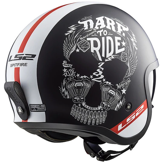 Jet Moto Helm LS2 OF599 SPITFIRE INKY Matt Black 7 Jet Moto Helm LS2 OF599 SPITFIRE INKY Matt Black – Bild 5