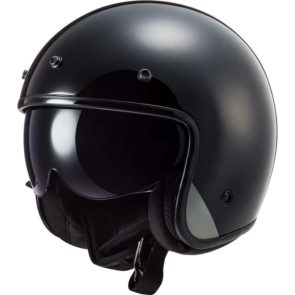 Jet Motorrad Helm Custom Custom Ls2 OF601 BOB Solid Black 3 Jet Motorrad Helm Custom Custom Ls2 OF601 BOB Solid Black