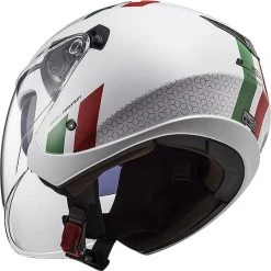 Jet Motorradhelm Ls2 Doppelvisier Ls2 OF573 TWISTER 2 Combo Weiß Grün Rot -Ls2 Elegant Boutique jet motorradhelm ls2 doppelvisier ls2 of573 twister 2 combo weiss gruen rot 85919