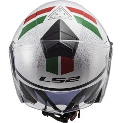 Jet Motorradhelm Ls2 Doppelvisier Ls2 OF573 TWISTER 2 Combo Weiß Grün Rot -Ls2 Elegant Boutique jet motorradhelm ls2 doppelvisier ls2 of573 twister 2 combo weiss gruen rot 85920