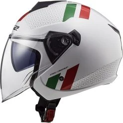 Jet Motorradhelm Ls2 Doppelvisier Ls2 OF573 TWISTER 2 Combo Weiß Grün Rot -Ls2 Elegant Boutique jet motorradhelm ls2 doppelvisier ls2 of573 twister 2 combo weiss gruen rot 85923