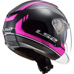 Jet Motorradhelm Ls2 Doppelvisier Ls2 OF573 TWISTER 2 Flix Schwarz Pink -Ls2 Elegant Boutique jet motorradhelm ls2 doppelvisier ls2 of573 twister 2 flix schwarz pink 134381