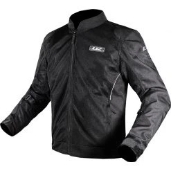 Ls2 Airy CE Schwarz Perforierte Sommer-Motorradjacke
