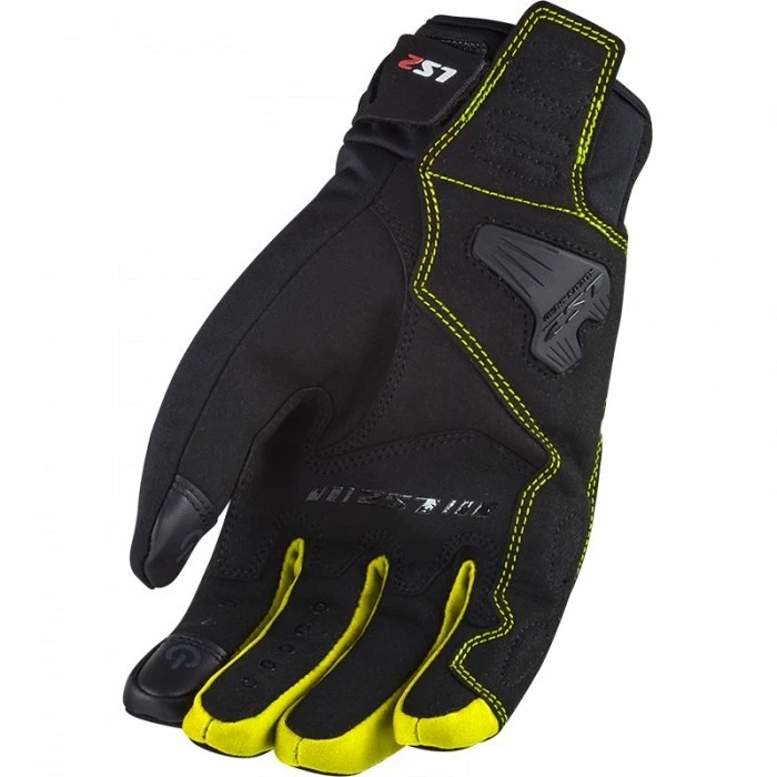 Ls2 Jet 2WP Mid Season Motorradhandschuhe Schwarz Gelb 4 Ls2 Jet 2WP Mid Season Motorradhandschuhe Schwarz Gelb – Bild 2