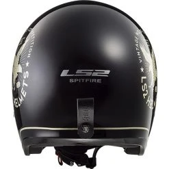 LS2 Motorrad Helm Jet Black SPITFIRE OFF599 Flier -Ls2 Elegant Boutique ls2 motorrad helm jet black spitfire off599 flier 86060