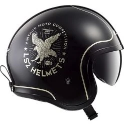 LS2 Motorrad Helm Jet Black SPITFIRE OFF599 Flier -Ls2 Elegant Boutique ls2 motorrad helm jet black spitfire off599 flier 86061