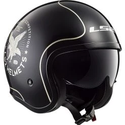 LS2 Motorrad Helm Jet Black SPITFIRE OFF599 Flier -Ls2 Elegant Boutique ls2 motorrad helm jet black spitfire off599 flier 86063