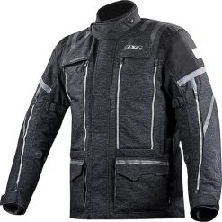 LS2 Nevada Man Technische Motorradjacke WP Triple Layer Certified Black Grey