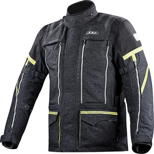 LS2 Nevada Man Technische Motorradjacke WP Triple Layer Certified Schwarz Gelb Fluo 3 LS2 Nevada Man Technische Motorradjacke WP Triple Layer Certified Schwarz Gelb Fluo