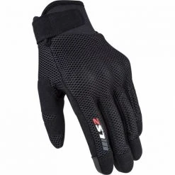 Ls2 Ray CE Schwarze Sommer Motorradhandschuhe