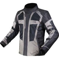 Ls2 Scout CE Schwarz Grau Motorrad Tourismusjacke