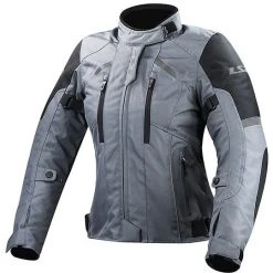 LS2 Serra Evo Lady Technische Motorrad Sportjacke Grau Zertifiziert