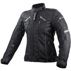 LS2 Serra Evo Lady Technische Motorrad Sportjacke Schwarz Zertifiziert